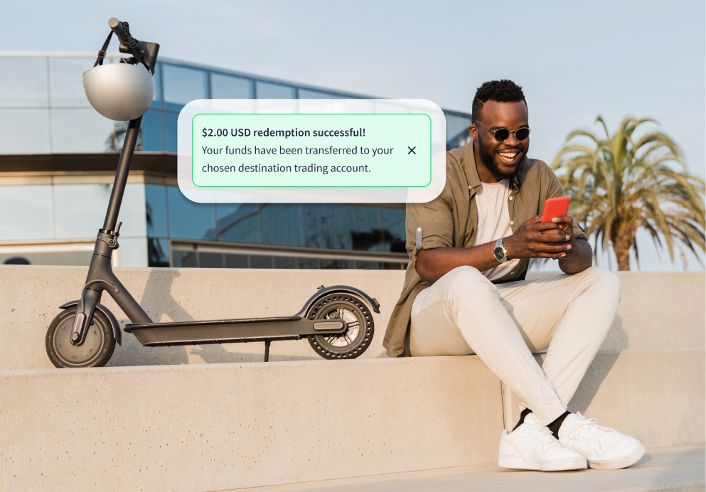 Redeem points for Rewards