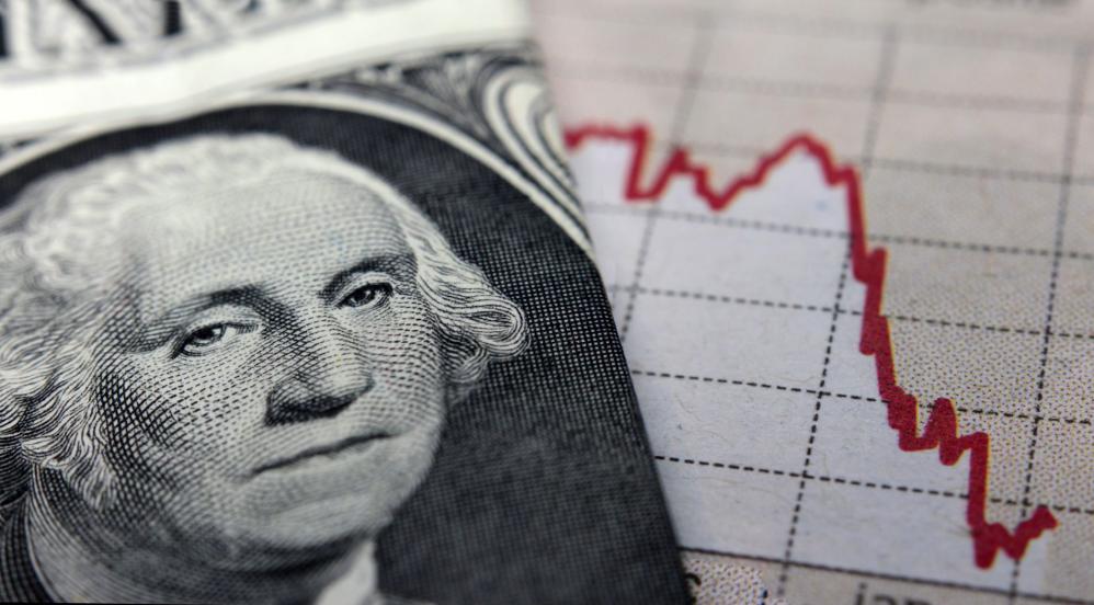 Dollar falls chart 